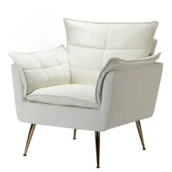 Kirkland's Home Upholstered Flange Accent Chair- Accent Chairs