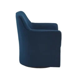 Kirkland's Home Upholstered Flared Arm Swivel Accent Chair- Accent Chairs
