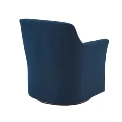 Kirkland's Home Upholstered Flared Arm Swivel Accent Chair- Accent Chairs