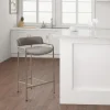 Kirkland's Home Upholstered Low Back Counter Stool- Bar Stools & Counter Height Stools
