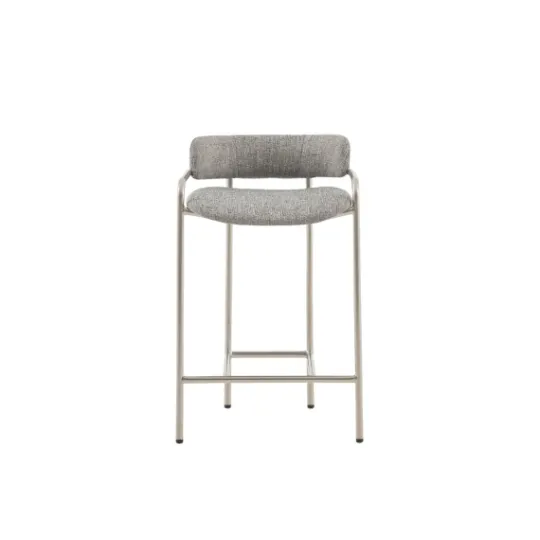 Kirkland's Home Upholstered Low Back Counter Stool- Bar Stools & Counter Height Stools