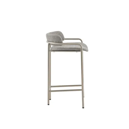 Kirkland's Home Upholstered Low Back Counter Stool- Bar Stools & Counter Height Stools