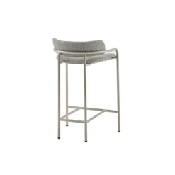Kirkland's Home Upholstered Low Back Counter Stool- Bar Stools & Counter Height Stools