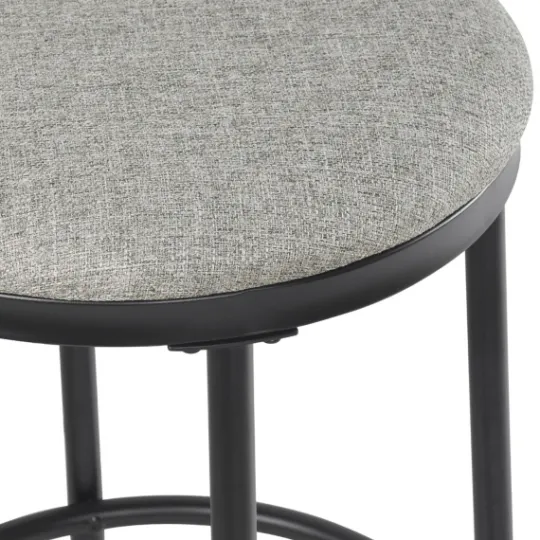 Kirkland's Home Upholstered Metal Counter Stool- Bar Stools & Counter Height Stools