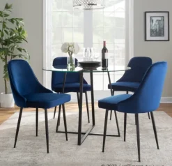 Kirkland's Home Upholstered Metal Dining Chairs, Set Of 2- Dining Chairs