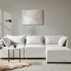 Kirkland's Home Upholstered Modular Armless Accent Chair- Sofas & Loveseats