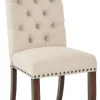 Kirkland's Home Upholstered Nailhead Trim Dining Chair- Dining Chairs