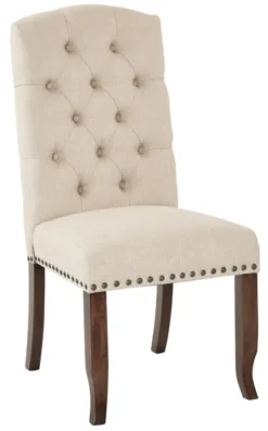 Kirkland's Home Upholstered Nailhead Trim Dining Chair- Dining Chairs