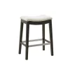 Kirkland's Home Upholstered Saddle Seat Counter Stool- Bar Stools & Counter Height Stools