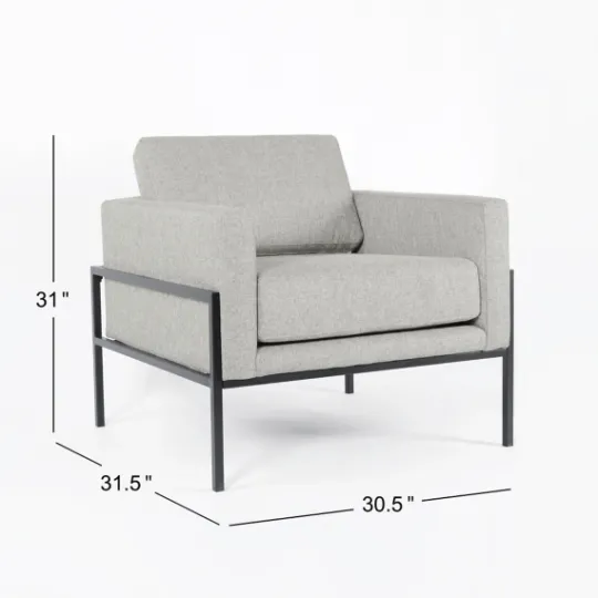 Kirkland's Home Upholstered Square Accent Chair- Accent Chairs
