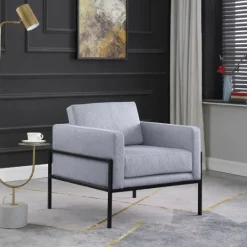 Kirkland's Home Upholstered Square Accent Chair- Accent Chairs