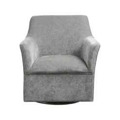 Kirkland's Home Upholstered Swivel Glider Accent Chair- Accent Chairs