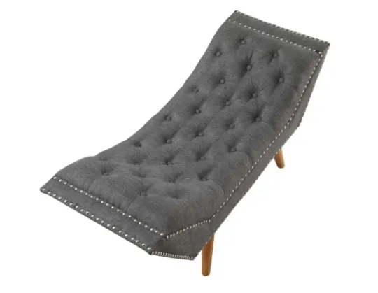 Kirkland's Home Upholstered Tufted Button Curved Bench- Benches & Ottomans