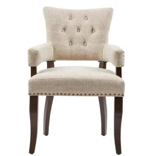 Kirkland's Home Upholstered Tufted Dining Chairs, Set Of 2- Dining Chairs