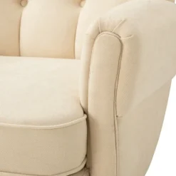 Kirkland's Home Upholstered Tufted Wingback Accent Chair- Accent Chairs