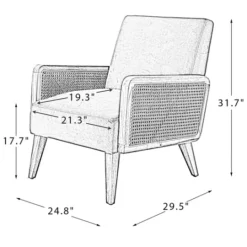 Kirkland's Home Upholstered Velvet Accent Chair- Accent Chairs