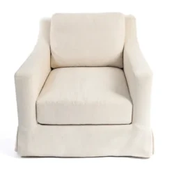 Kirkland's Home Upholstered Weekend Swivel Accent Chair- Accent Chairs