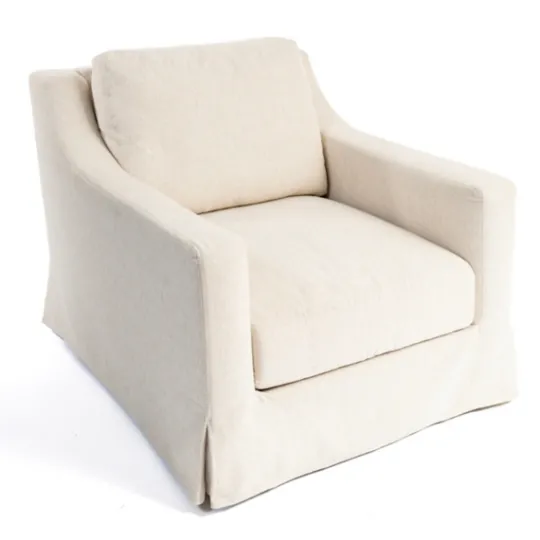 Kirkland's Home Upholstered Weekend Swivel Accent Chair- Accent Chairs