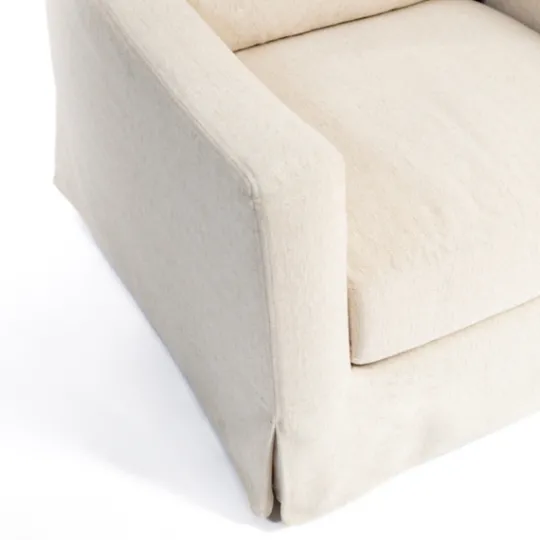 Kirkland's Home Upholstered Weekend Swivel Accent Chair- Accent Chairs