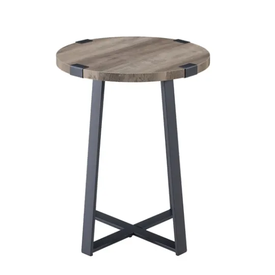 Kirkland's Home Urban Rustic Round Accent Table- Accent & End Tables