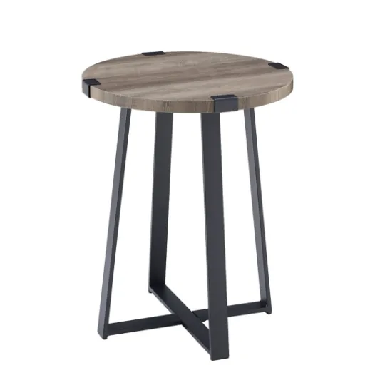 Kirkland's Home Urban Rustic Round Accent Table- Accent & End Tables