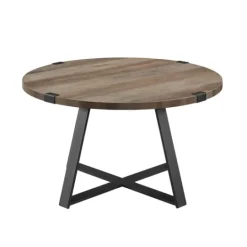 Kirkland's Home Urban Rustic Round Coffee Table- Coffee Tables