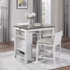 Kirkland's Home Usb Counter Table And Stools, Set Of 3- Dining Sets