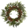 Kirkland's Home Uv-Safe Cedar Grass And Pine Cone Wreath- Wreaths