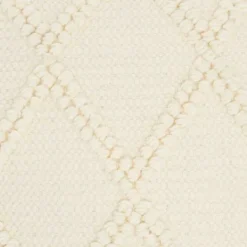Kirkland's Home Vanilla Knotted Lattice Throw Pillows, Set Of 2- Pillows