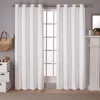 Kirkland's Home Vanilla Sateen Curtain Panel Set, 84 In.- Curtains & Drapes