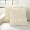 Kirkland's Home Vanilla Woven Stripes Throw Pillows, Set Of 2- Pillows