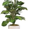 Kirkland's Home Variegated Hosta Plant In Textured Planter- Stems & Bouquets