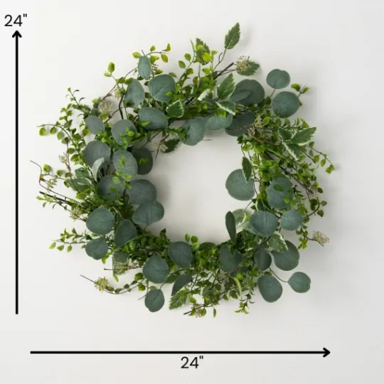 Kirkland's Home Variegated Mixed Leaf Wreath- Wreaths