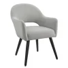 Kirkland's Home Velvet Curved Open Back Dining Chair- Dining Chairs