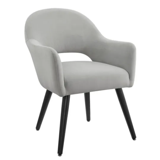 Kirkland's Home Velvet Curved Open Back Dining Chair- Dining Chairs