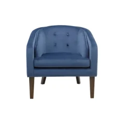 Kirkland's Home Velvet Tufted Midcentury Modern Accent Chair- Accent Chairs