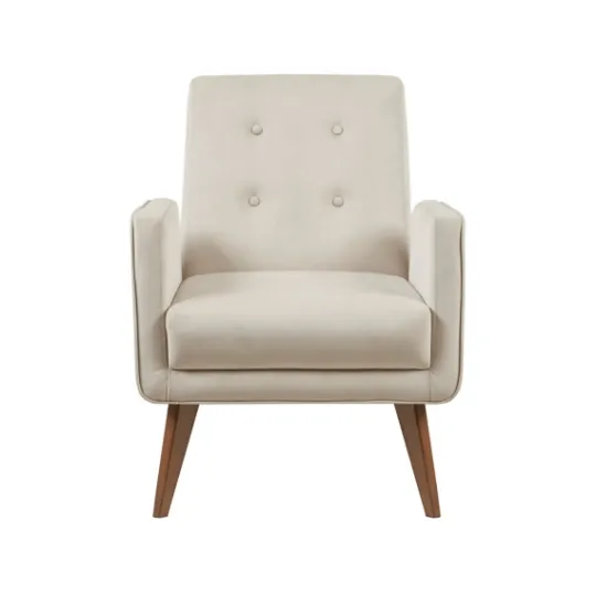 Kirkland's Home Velvet Tufted Midcentury Accent Chair- Accent Chairs