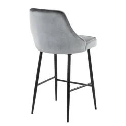 Kirkland's Home Velvet Upholstered Counter Stools, Set Of 2- Bar Stools & Counter Height Stools