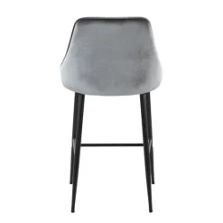 Kirkland's Home Velvet Upholstered Counter Stools, Set Of 2- Bar Stools & Counter Height Stools