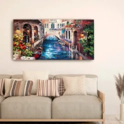 Kirkland's Home Venice Bridge Canvas Art Print- Canvas Art