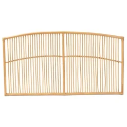 Kirkland's Home Vertical Weave Rat Queen Headboard- Beds & Headboards