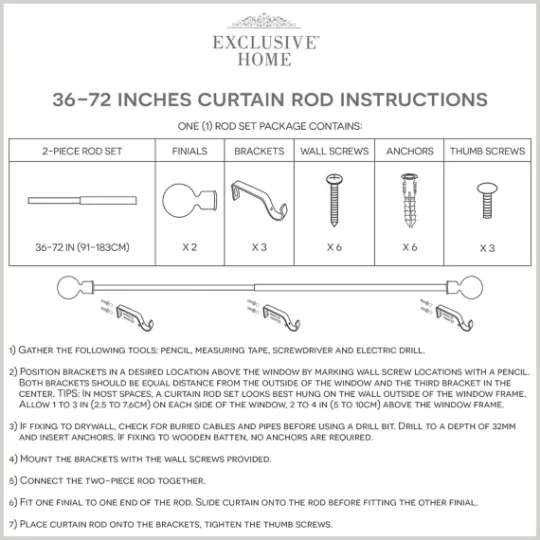 Kirkland's Home Vine Motif Gold Curtain Rod & Finial Set, 72 In.- Curtain Rods & Hardware