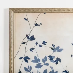 Kirkland's Home Vintage Blue Leaf Ii Framed Art Print- Framed Art