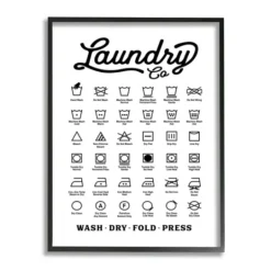Kirkland's Home Vintage Laundry Chart Framed Wall Plaque- Wall Quotes & Signs
