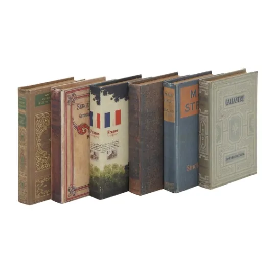 Kirkland's Home Vintage Library Decorative 6-Pc. Book Box Set- Baskets & Boxes