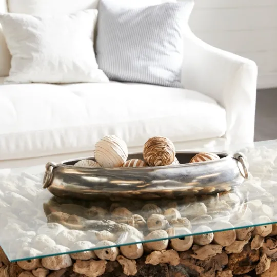 Kirkland's Home Vintage Metal Oblong Tray- Decorative Trays