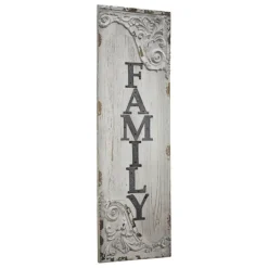 Kirkland's Home Vintage Painted Wood Family Sign- Wall Quotes & Signs