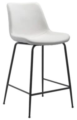 Kirkland's Home Vinyl And Steel Counter Stool- Bar Stools & Counter Height Stools