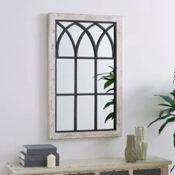 Kirkland's Home Vista Arched Windowpane Mirror, 24X37.5 In.- Decorative Mirrors