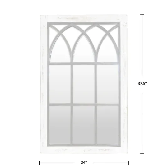 Kirkland's Home Vista Arched Windowpane Mirror, 24X37.5 In.- Decorative Mirrors